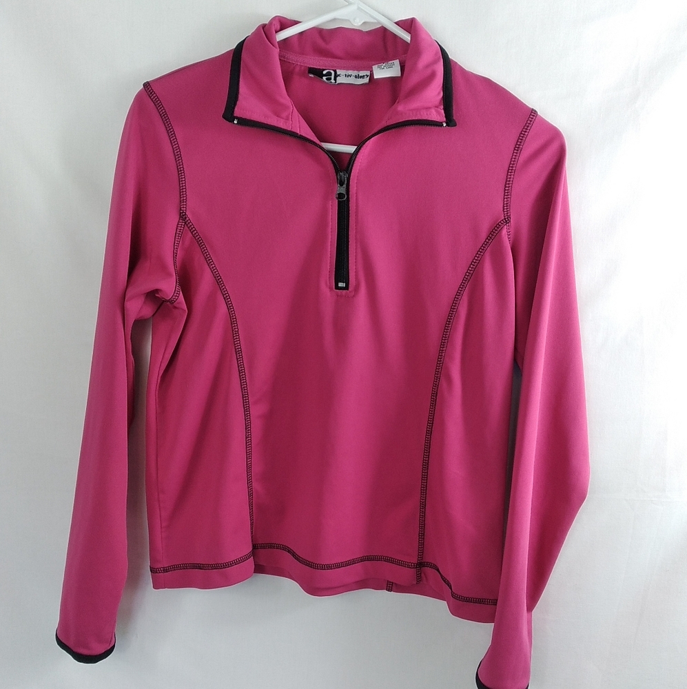 Women's Ac-tiv-ology Pink Active Top Size Petite Medium